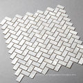 Hot-sale Natural White Herringbone Mosaic Tile Mother of Pearl Shell